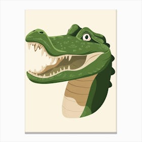 Alligator Head 3 Canvas Print