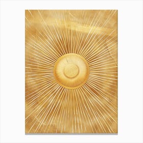 Golden Sun Canvas Print