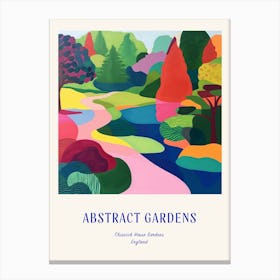 Colourful Gardens Chiswick House Gardens United Kingdom 1 Blue Poster Canvas Print