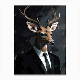 Deer In A Suit Stampe su tela