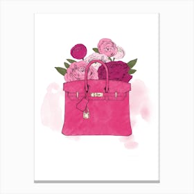 Floral Bag Canvas Print