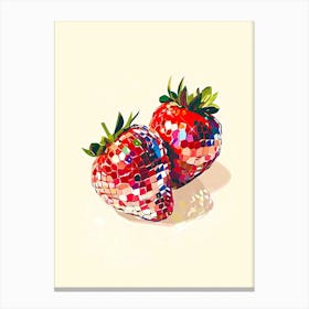 Two Strawberries Canvas Print