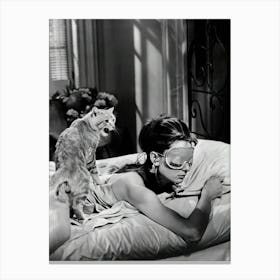 Audrey Hepburn Breakfast At Tiffanys Canvas Print