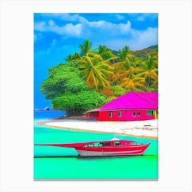 Pulau Kapas Malaysia Pop Art Photography Tropical Destination Canvas Print