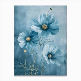 Blue Cosmos 1 Canvas Print