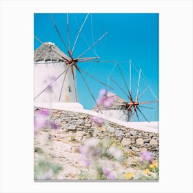 Mykonos Windmills Canvas Print
