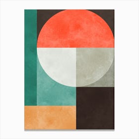 Colorful geometric harmony 4 Canvas Print