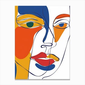 Face Of A Woman 19 Canvas Print