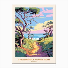 The Norfolk Coast Path England 1 Hike Poster Canvas Print