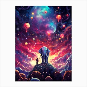 Elephant In The Sky Canvas Print