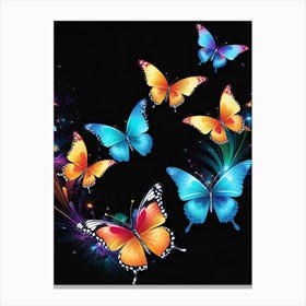 Butterflies In The Sky 49 Canvas Print