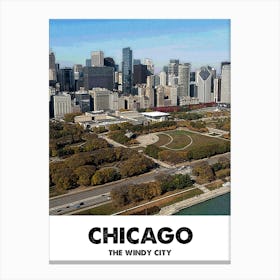 Chicago, City, Print, Art, Landscape, USA, Home Decor, Wall Print 2 Canvas Print