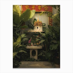 Thai spirit house in Bangkok Canvas Print