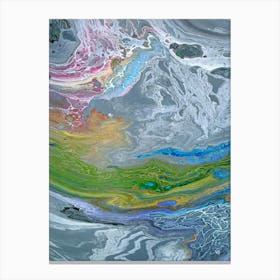 Abstract art print on canvas "Cosmic Harmony". Canvas Print