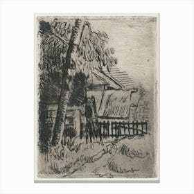 Landscape In Auvers, Paul Cézanne Canvas Print