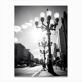 Los Angeles, Black And White Analogue Photograph 3 Canvas Print