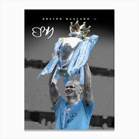 Erling Haaland Premier League Canvas Print