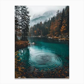 Lake In The Mountains Canvas Print