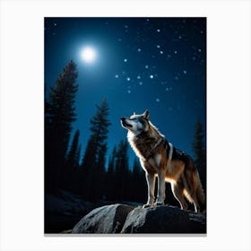 Howling Wolf 12 Canvas Print