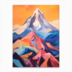 Mount Jefferson Usa 2 Mountain Painting Canvas Print