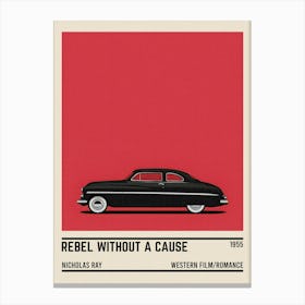 Rebel Without A Cause Car Movie Canvas Print