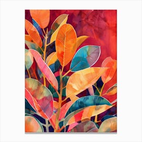 Colorful Leaves 8 Canvas Print