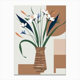 Floral Arrangement In A Vase 1 Canvas Print