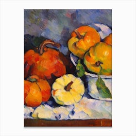 Butternut Squash 3 Cezanne Style vegetable Canvas Print