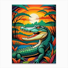 Alligator Canvas Print