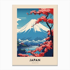 Mount Fuji Japan 2 Vintage Hiking Travel Poster Canvas Print