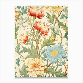 Floral Wallpaper 48 Canvas Print