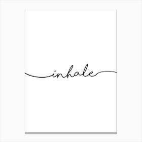 Inhale Canvas Print