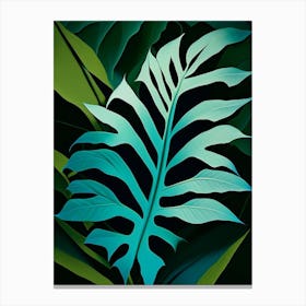 Valerian Leaf Vibrant Inspired 1 Canvas Print