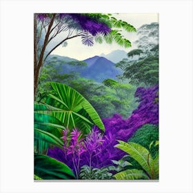 Costa Rica Soft Colours Tropical Destination Canvas Print
