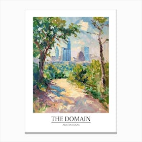 The Domain Austin Texas Oil Painting 2 Poster Canvas Print