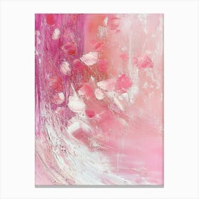 Abstract Of Pink Flowers Canvas Print