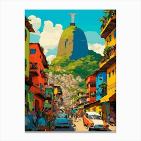Rio De Janeiro illustration Canvas Print