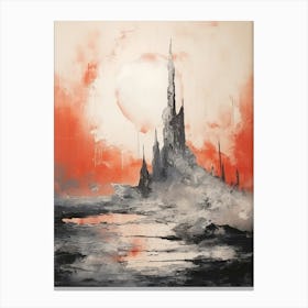 Ruined Abstract Minimalist 8 Canvas Print