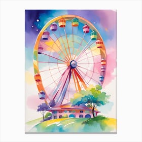 Ferris Wheel Painting 1 Canvas Print