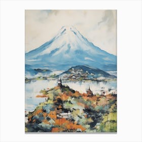 Mount Fuji Japan 5 Mountain Painting Canvas Print