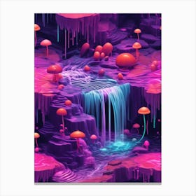 Psychedelic Forest Print Canvas Print
