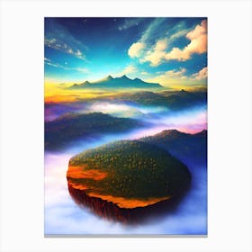 Landscape In The Clouds Canvas Print