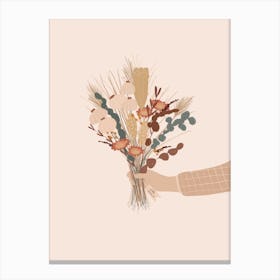 Autumnal Flowers Canvas Print