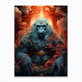 Gorilla In The Forest 1 Canvas Print