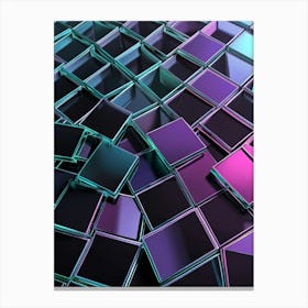 Abstract Glass Tiles Canvas Print