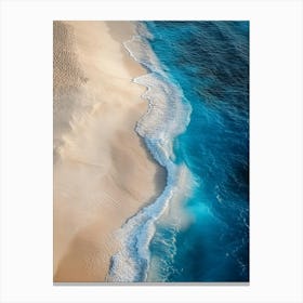 Sand Beach At Sunrise Canvas Print