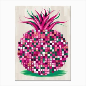 Pink Pineapple Canvas Print