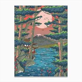 Japanese Lake Canvas Print