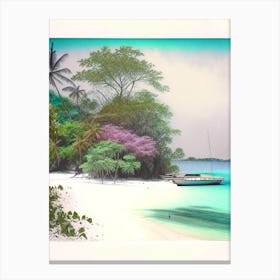 Moyo Island Indonesia Soft Colours Tropical Destination Canvas Print