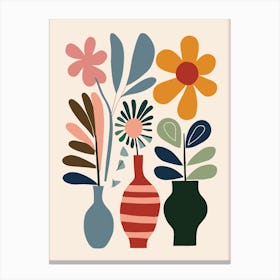 Flowers In Vases Canvas Print